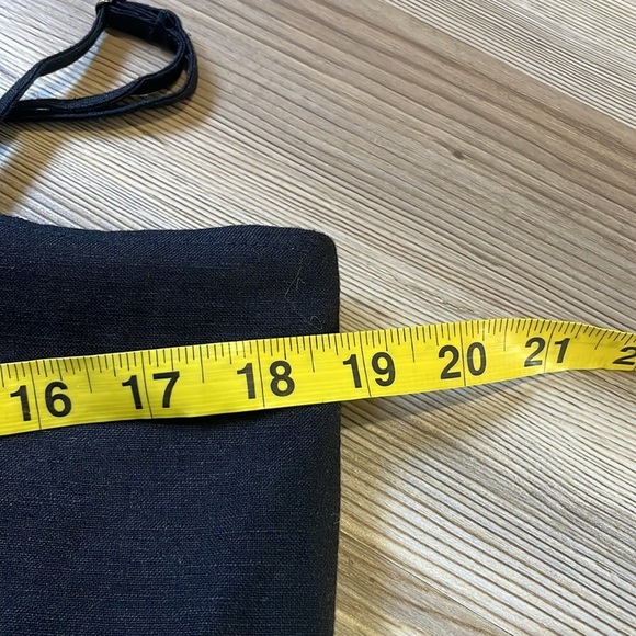 Jason Wu Linen blend Beaded Fringe Shell Crop Top Black Size 10 NWT Fun Lined - Picture 13 of 16